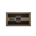 Parche táctico caqui con diseño DEU reflectante infrarrojo, insignia de velcro para exteriores. - Parche Moral Reflectante Águila Alemania (M00189-1)