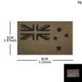 Parche táctico militar con diseño de bandera de Nueva Zelanda, insignia caqui, 5x8 cm. - Parche Moral Reflectante Nueva Zelanda (M00020-3)