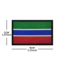 African national flag embroidered tactical patch outdoor bag hook and loop badge 8x5cm - V90603-1 Gambia