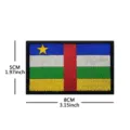 Central African Republic Flag Embroidered Patch Hook and Loop Military Tactical Badge - V90610-1 Central Africa