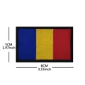 Romanian national flag embroidered patch velcro tactical badge outdoor military tactical armband 8x5cm - Chad Flag Patch