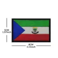 Equatorial Guinea national flag embroidered patch with hook and loop for tactical backpacks. - Equatorial Guinea Flag Patch