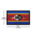 Eswatini national flag embroidered patch tactical hook and loop badge 8x5cm tactical backpack decor - Swaziland Flag Patch