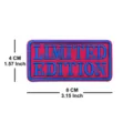 Limited edition embroidered patch tactical morale badge for outdoor backpacks and clothing. - Pink and Blue