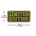 Limited Edition embroidered tactical patch morale badge for outdoor backpack clothing decoration. - Black and Yellow