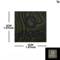 Parche moral de grupo sanguineo tactico ABO POS insignia velcro medico exterior 5cm - Línea Reflectante Grupo Sanguíneo / Verde-Negro O+