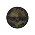 Tactical SDU Hong Kong embroidered morale patch with hook and loop backing for gear. - Flying Tigers (No Team Badge Green CP Black)