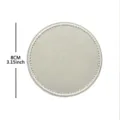 Round blank embroidered patch tactical morale badge diy solid color fabric badge 8cm 3.15inch - Round Blank DIY (8cm) / 8cm / White