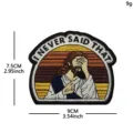 Funny Jesus facepalm embroidered patch meme morale tactical badge for clothing decor - OMG Series (Irregular Quote Text)