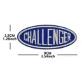 Parche bordado con diseño de texto CHALLENGER, accesorio táctico decorativo 9x3.2cm. - Challenger (Azul/Blanco)