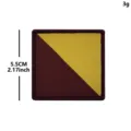 Parche tactico cuadrado bordado insignia de velcro burdeos y amarillo militar 5.5cm nuevo - Etiqueta Tejida Plegada Rojo Amarillo(Y00146-8)