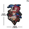 2D PVC Taktischer Moral-Patch mit Anime-Mädchen-Design, langlebiger Klett-Abzeichen für Rucksäcke. - Taktisches Anime Mädchen (P00408-11)