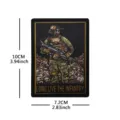 Tactical military morale patch embroidered badge with infantry skull design 10x7.2cm - Printed Tactical Soldier (4# Night Vision)