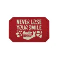 Glow in the Dark Tactical Morale Patch Never Lose Your Smile Red Embroidery Badge - M00422-3 Luminous Never Lose Your Smile (Red & White)