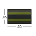 Τακτικό PVC Morale Patch για Εξωτερικό Χρήση Μπρατσάκι Velcro Στρατιωτικό Σήμα 8x5cm - Στυλ Πράσινο Ταϊλάνδης PVC (P90009-2) / Πράσινο