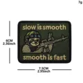 Tactical Sloth Morale Patch Military Embroidered Badge Hook Loop Backpack Applique - Tree-Climbing Raccoon (Rifle)