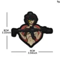 PVC Taktischer Moral Patch 2D Klettverschluss Militär Abzeichen sexy Anime Mädchen - Taktisches Anime Mädchen (P00408-4)