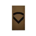Parche de rango militar táctico hecho de tela de nailon, caqui y negro para uniforme. - L00004-4 Rango militar cortado con láser (4)