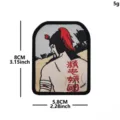 Outdoor tactical morale patch embroidered hook and loop military badge for backpack 8x5.8cm - Jingzhong Baoguo Style