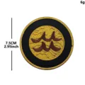 Ρετρό ζωδιακός υδροχόος κεντημένο velcro patch τακτικό σακίδιο διακόσμηση σήμα 7.5cm - Υδροχόος