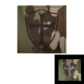 Toppa tattica multicam con design a croce e scudo crociato per equipaggiamento militare. - Croce Templare / Mimetico CP Riflettente
