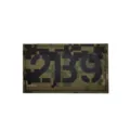 Parche moral táctico con patrón de camuflaje digital y número 2139 para equipo militar. - Digital Selva 2B9