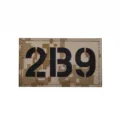Parche moral de camuflaje digital táctico número 2139, insignia de indicativo militar. - Camuflaje Desierto 2B9