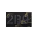 Parche Táctico Militar Camuflaje 2139 Número Insignia de Identificación IR de Brazo - Camuflaje Negro 2B9