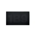 Parche táctico moral negro con código numérico 119, tejido reflectante IR duradero. - Negro Sólido 1B9