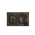 Parche moral táctico con fondo de camuflaje y diseño de llamada GK2 para equipamiento militar. - GK2