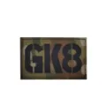Parche táctico moral con código GK8 de tela de camuflaje insignia militar de brazo - GK8