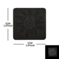 Tactical Edelweiss Hook and Loop Patch Military Morale Badge Army Embroidered Patch - Reflective Edelweiss (Gray Black)
