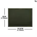 Blank tactical embroidery patch, dark green hook and loop morale badge, 8x10.5cm. - Square Blank DIY (10.5x8cm) / 10.5x8cm / Army Green