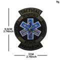 Τακτικό Ιατρικό EMS Patch Αστέρι της Ζωής Κεντημένο Σήμα με Velcro 9.5x7cm - Τακτικό Σήμα Διάσωσης PARAMEDIC / Πράσινο του Στρατού