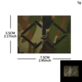 Tactical morale patch multicam camo hook and loop embroidered badge with reflective tactical dagger design - Reflective Sword 2nd Commando Regiment (Custom Camo)