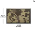 Digital camo tactical morale patch embroidered hook and loop armband badge 8.2x5.2cm - Square Blank DIY (8x5cm) / 8x5cm / ACU Camouflage