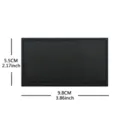 Solid Black Tactical Hook and Loop Patch Blank Embroidery Badge Size: 9.8x5.5cm - Square Blank DIY (10x5.5cm) / 10x5.5cm / Black