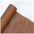 Braune Waben-Packpapierrolle, umweltfreundliches Blumenwickel- und Polstermaterial für Geschenke. - 50cm*10 Yards/Rolle / Latte-Kaffee