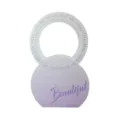 Circular floral gift box paper handle flower basket packaging box for Mother's Day gifts - Purple / Set of 3