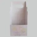 Muttertag Blumen Geschenkkarton tragbarer Blumenkorb Papierverpackung für Blumen. - Stil B Violett / 3 Stück/Packung (12x10x26cm) / Lila