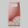 Muttertag rosafarbene Blumenpapier Handtasche Geschenkbox für frische Blumenarrangements - Typ D Rosa / 3 Stück/Packung (12x10x26cm) / Rosa