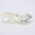 1cm solid color Korean double-sided satin ribbon for flower bouquet and gift wrapping. - 1.0cm / White