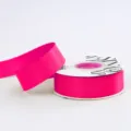 Hot pink satin ribbon roll for gift wrapping, flower bouquets and decoration crafts. - 2.5cm / Raspberry