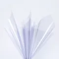 Waterproof cellophane floral wrapping paper translucent crystal film for fresh flower bouquet. - Mousse Purple / 20 Pieces/Pack (58x58cm)