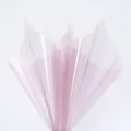 Pink floral wrapping paper waterproof translucent cellophane jelly film bouquet packaging material - Smoky Rose / 20 Pieces/Pack (58x58cm)
