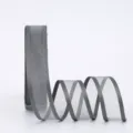 Grey sheer organza ribbon 2.5cm wide for DIY bouquet wrapping gift bow decoration - 2.5cm*20 Yards / Gray