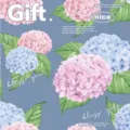Waterproof pearlescent film floral wrapping paper, Korean style thick flower packaging material. - Hydrangea Style / 10 Sheets Set