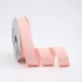 Einfarbiges Baumwollband 2.5cm breit für Blumenstrauß Verpackung Geschenk und DIY Schleifen. - Rosenrosa