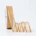 Gold sheer organza ribbon spool 2.5cm width for DIY flower bouquets gift wrapping crafts - 2.5cm*20 Yards / Antique Gold