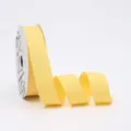 2.5 cm einfarbiges Baumwollband für Blumenstrauß Verpackung, Geschenkverpackung und DIY Handwerk. - Zitronengelb